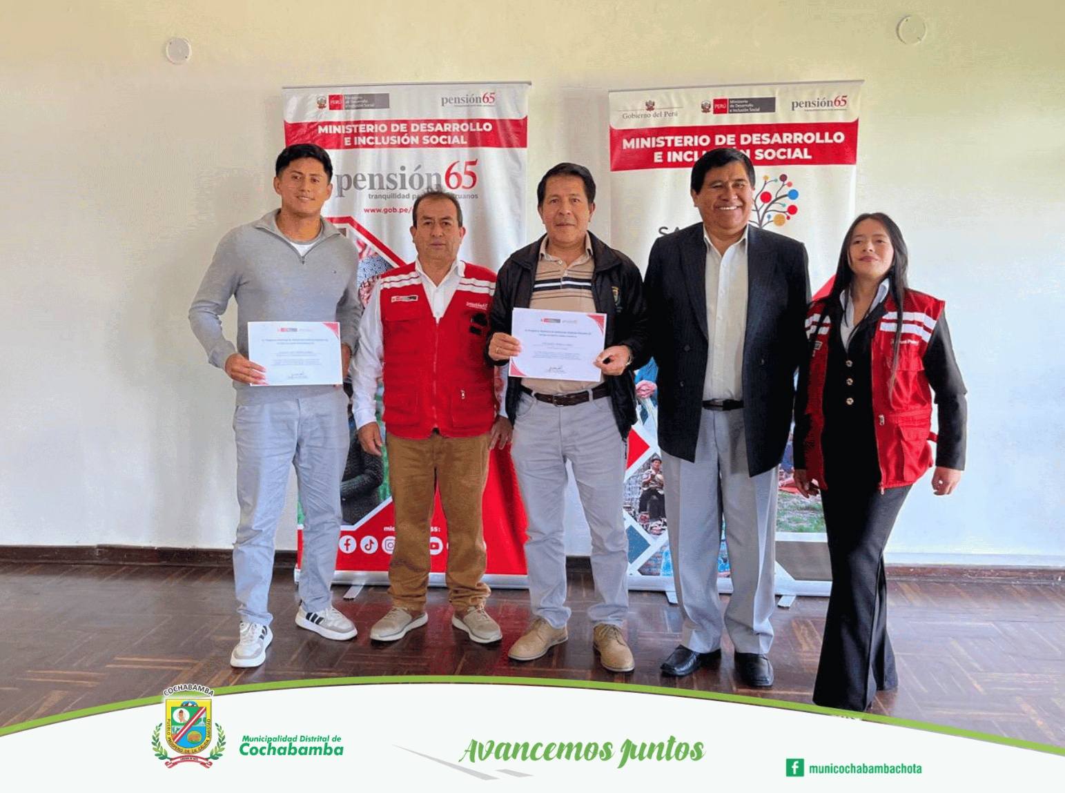 Diploma de reconocimiento por el Programa Nacional Pensión 65 del MIDIS