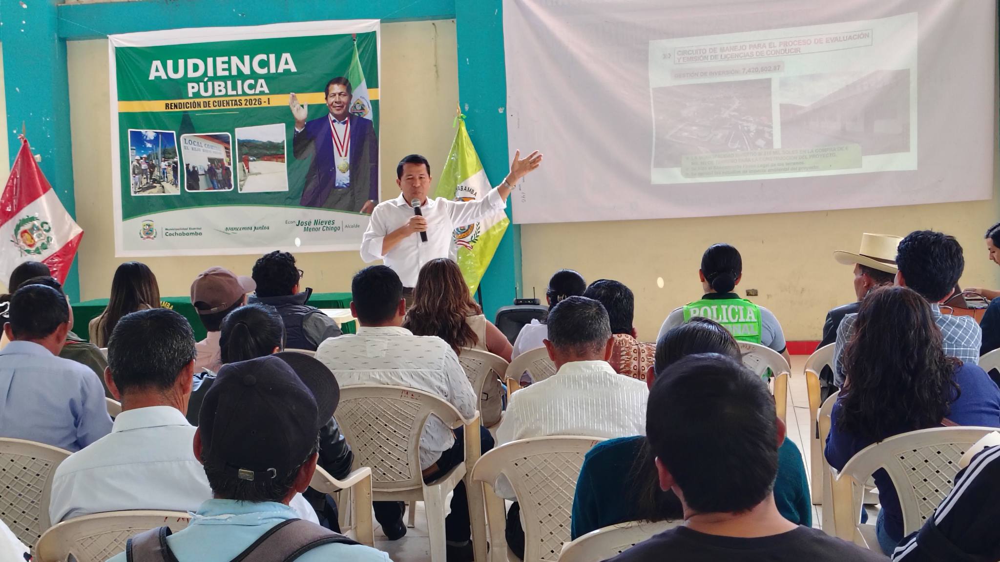 Audiencia pública de rendición de cuentas 2026 - I de la Municipalidad Distrital de Cochabamba